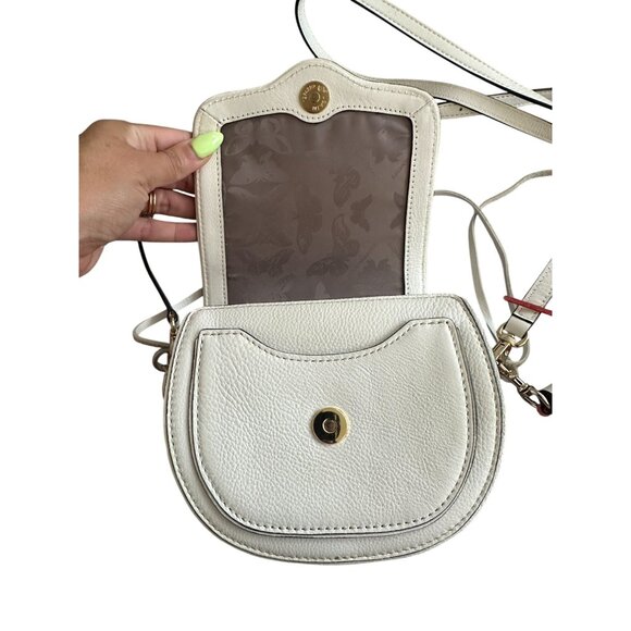 REBECCA MINKOFF White Leather Crossbody Tassle Bag - Picture 5 of 9